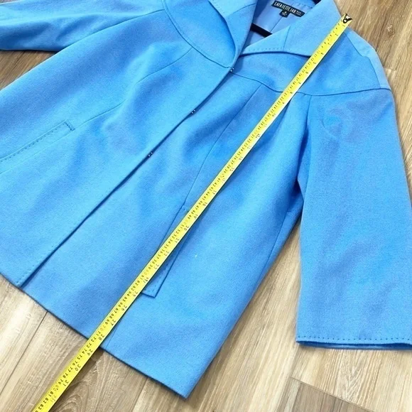 Lafayette 148 New York Woman WOOL Open Front Jacket ITALY Size 16 - Picture 14 of 14